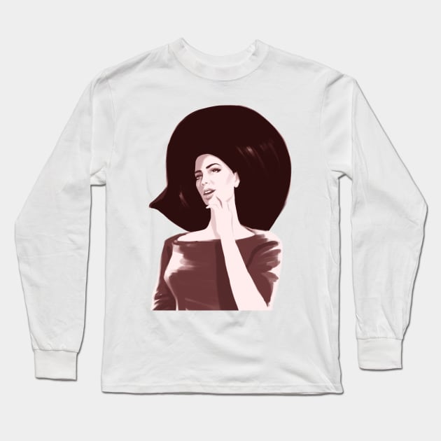 Pretty Woman Long Sleeve T-Shirt by steveashillustration1971